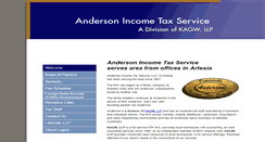 Desktop Screenshot of anderson-tax.com